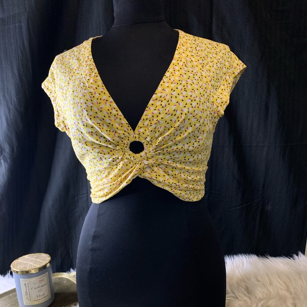 Free People Havana Honey Printed Crop Top